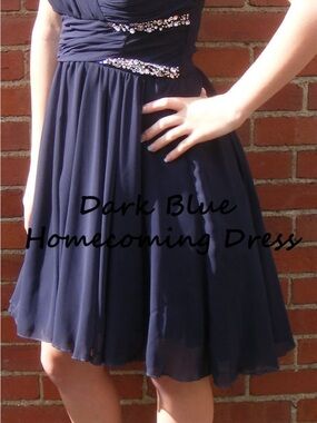 City Studio Navy Blue Dress Top